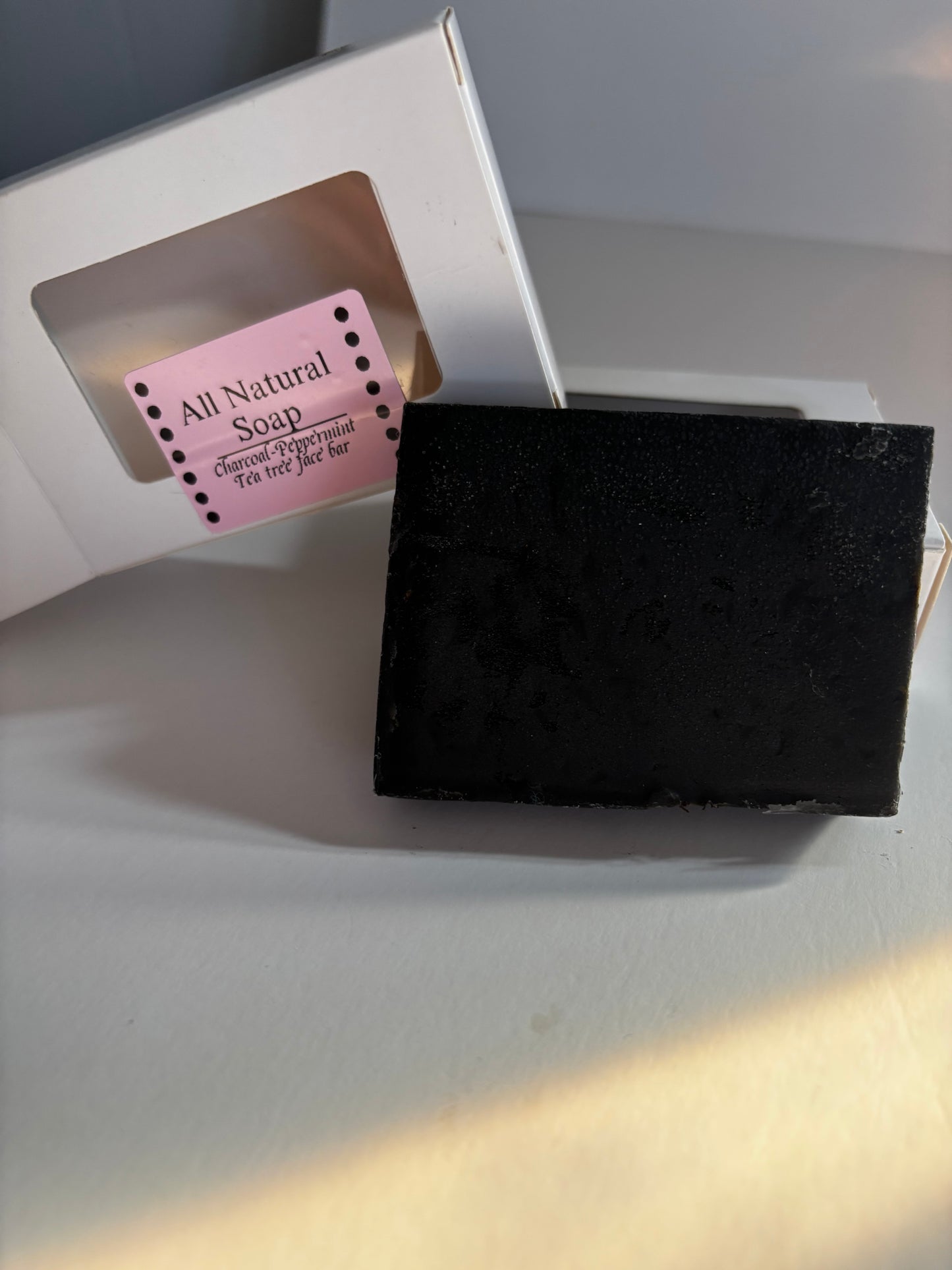Charcoal-Peppermint and tea tree soap