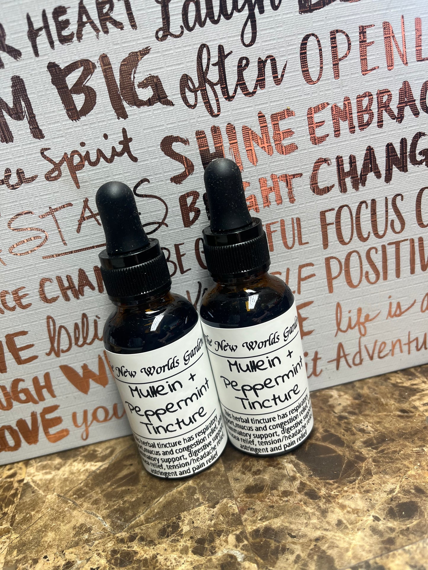 Mullien and peppermint Tincture